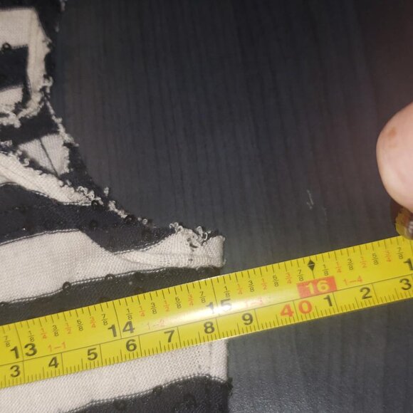 Striped mini drop waist pleated dress size 2 - Picture 5 of 8